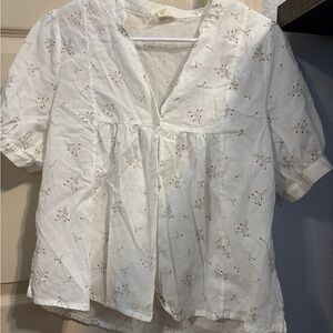 a.n.a Cream Floral Top